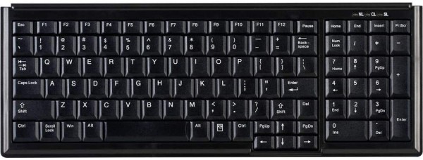 AcitveKey Kompakt-Tastatur AK-7000 mit Num-Pad