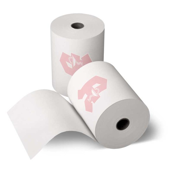 Normalpapier-Bonrollen 76 mm weiß mit Apotheken-A, VE=50 St.