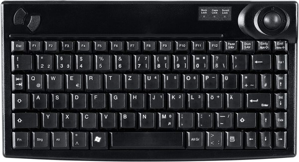 AcitveKey AK-440 Mini-Tastatur USB black mit Trackball
